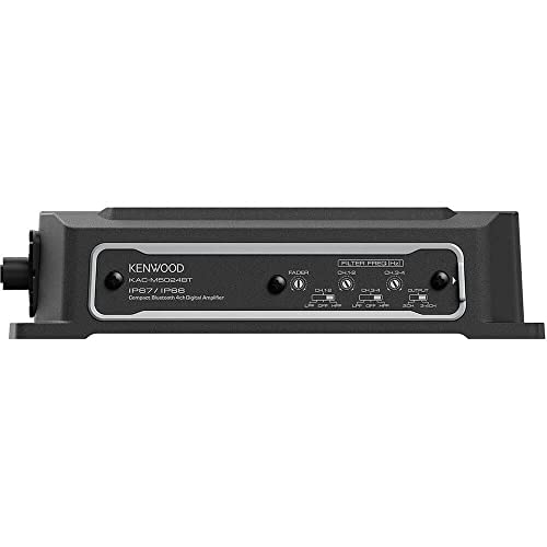 KENWOOD KAC-M5024BT Compact 4-Channel 600 Watt Car Amplifier with Bluetooth Streaming. Built for Marine, ATV and Powersport Applications. Waterproof, Dustproof, Rust Proof and Vibration Proof KENWOOD KAC-M5024BT Compact 4-Channel 600 Watt Car Amplifier with Bluetooth Streaming. Built for Marine, ATV and Powersport Applications. Waterproof, Dustproof, Rust Proof and Vibration Proof